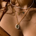 Bruce & Co Grace – Virgin Mary Pearl Medallion Necklace