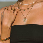 Bruce & Co Grace – Virgin Mary Pearl Medallion Necklace
