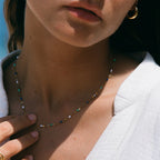 Bruce & Co Mykonos – Blue and White Enamel Choker