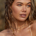 Bruce & Co Mykonos – Blue and White Enamel Choker