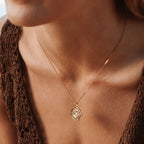 Bruce & Co Athena – Eye Coin Pendant Necklace, 24 mm