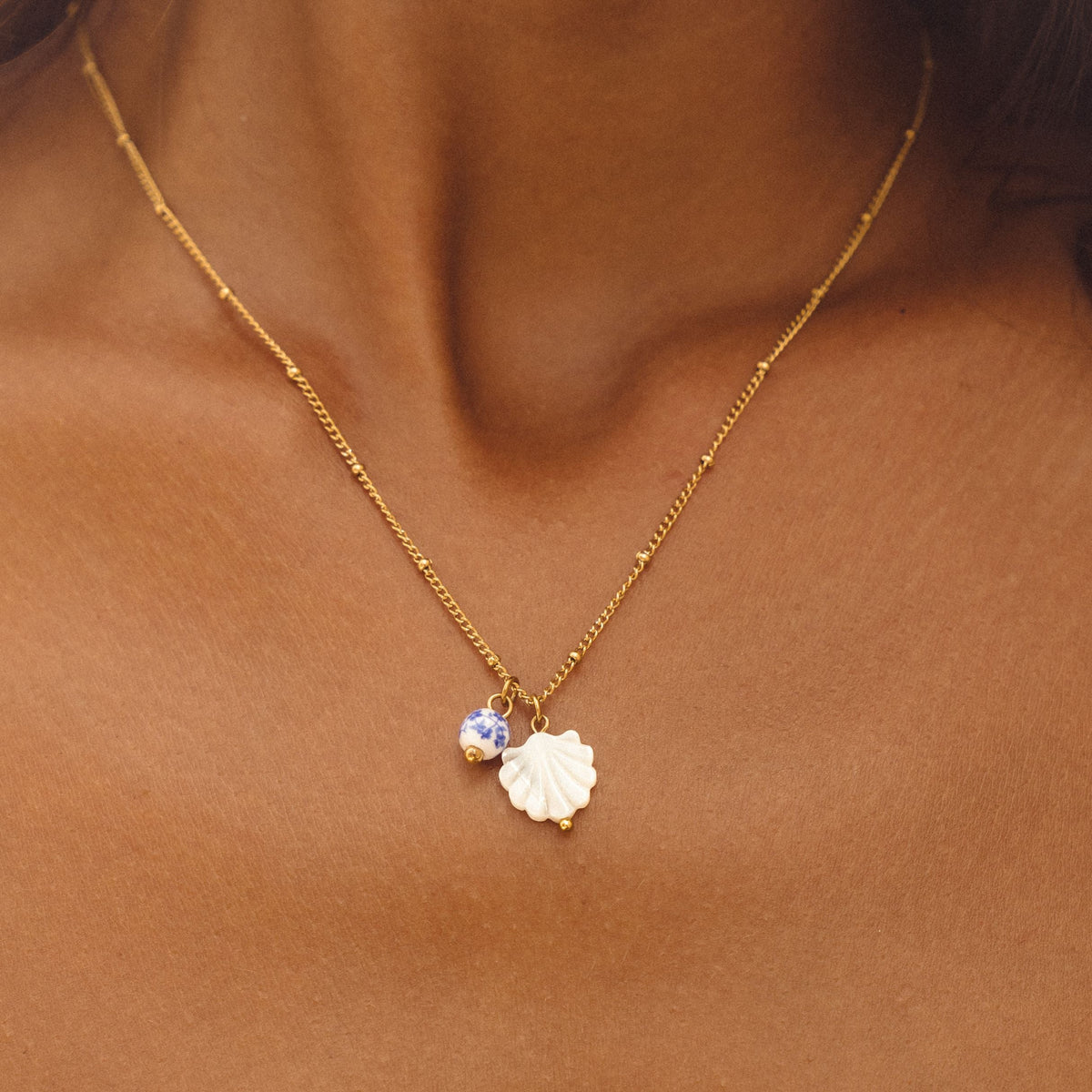 Bruce & Co Santorini – Mother-of-Pearl Shell Necklace