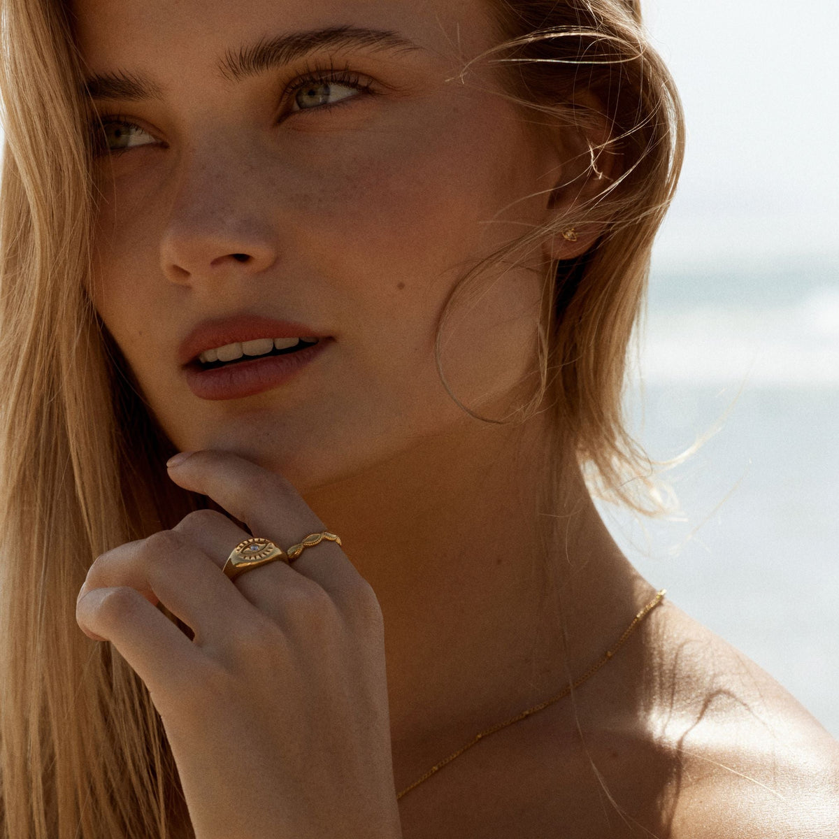 Bruce & Co Aphrodite – Marquise Motif Band Ring, 4 mm
