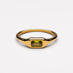Bruce & Co Laguna – Green Rectangular Zircon Ring