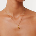 Bruce & Co Hand Pendant Necklace with Green Zircon