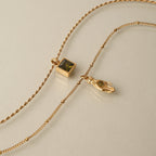 Bruce & Co Hand Pendant Necklace with Green Zircon