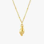 Bruce & Co Hand Pendant Necklace with Green Zircon