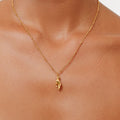 Bruce & Co Hand Pendant Necklace with Green Zircon
