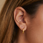 Bruce & Co Hammered Hoop Earrings, 17 mm