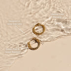 Bruce & Co Hammered Hoop Earrings, 17 mm