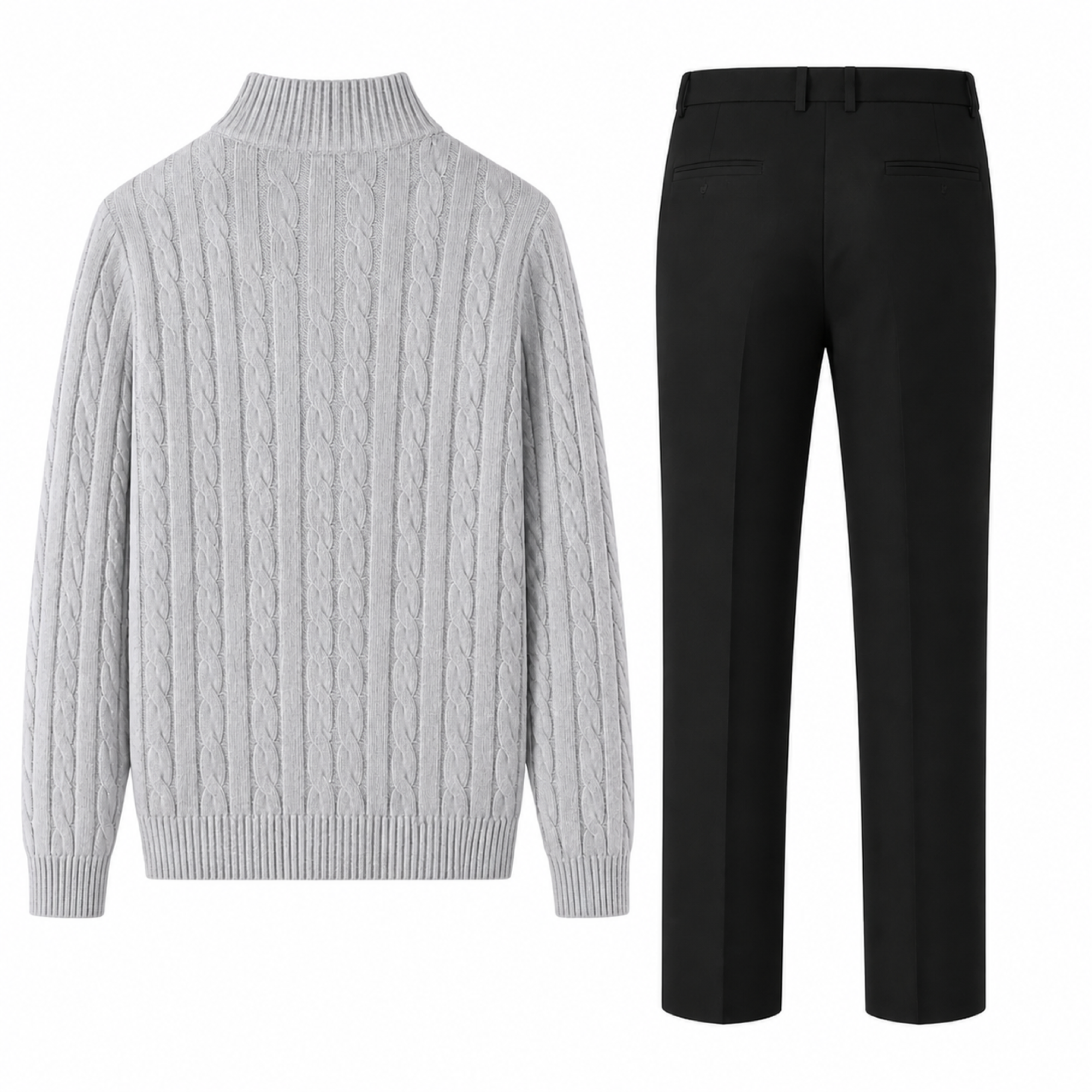 Harvento smart-casual set, back studio view