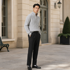 Harvento smart-casual set styled on a city terrace
