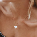Bruce & Co Love – Mother-of-Pearl Heart Necklace, 45 cm