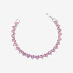 Bruce & Co Amalfi Rose – Pink Heart Tennis Bracelet