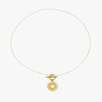 Bruce & Co Helios – Sun Coin Toggle Necklace, 15 mm