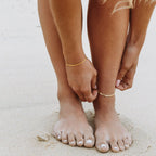 Bruce & Co Kauai – Herringbone Anklet, 4 mm × 22 cm