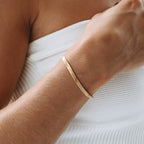 Bruce & Co Kauai – Herringbone Bracelet, 4 mm × 16 cm