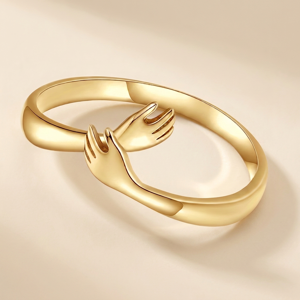 Bruce & Co Two Embrace Necklaces and Hug Ring Set