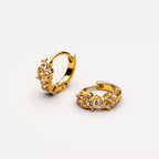 Bruce & Co Starlight – White Zircon Cluster Huggie Earrings