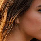 Bruce & Co Spark – Zircon Teardrop Huggie Earrings
