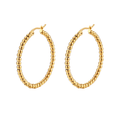 Bruce & Co Mariella – Beaded Texture Hoop Earrings