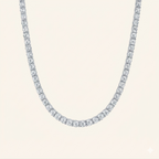 Bruce & Co Classic Tennis Necklace, 45 cm, Two Color Options
