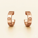 Bruce & Co Love – Screw Detail Hoop Earrings