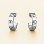 Bruce & Co Love – Screw Detail Hoop Earrings