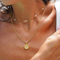 Bruce & Co Inca – Aventurine Sun Medallion Necklace