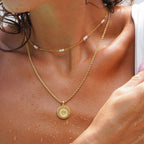 Bruce & Co Inca – Aventurine Sun Medallion Necklace