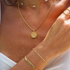 Bruce & Co Inca – Aventurine Sun Medallion Necklace