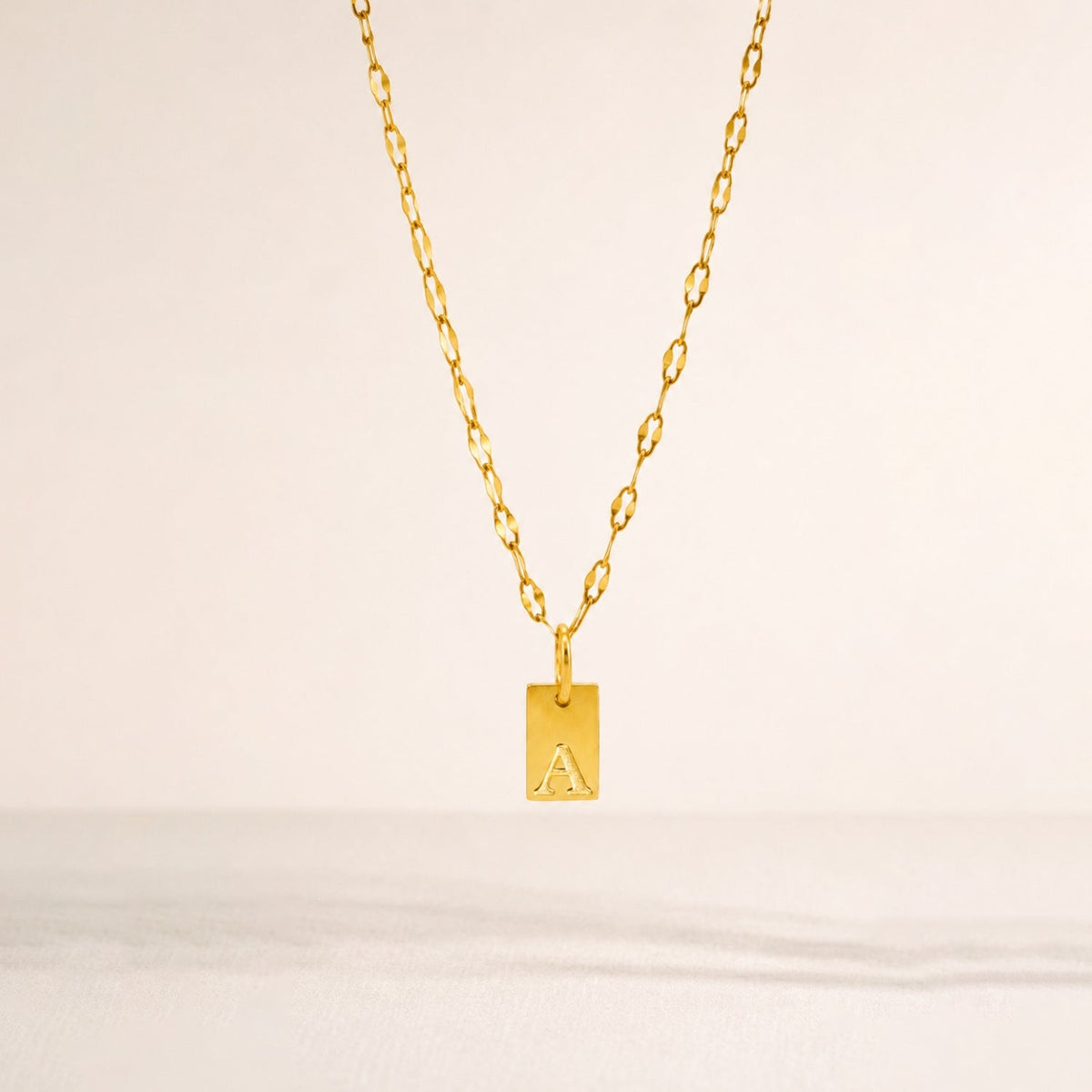 Bruce & Co Initial Tag Necklace