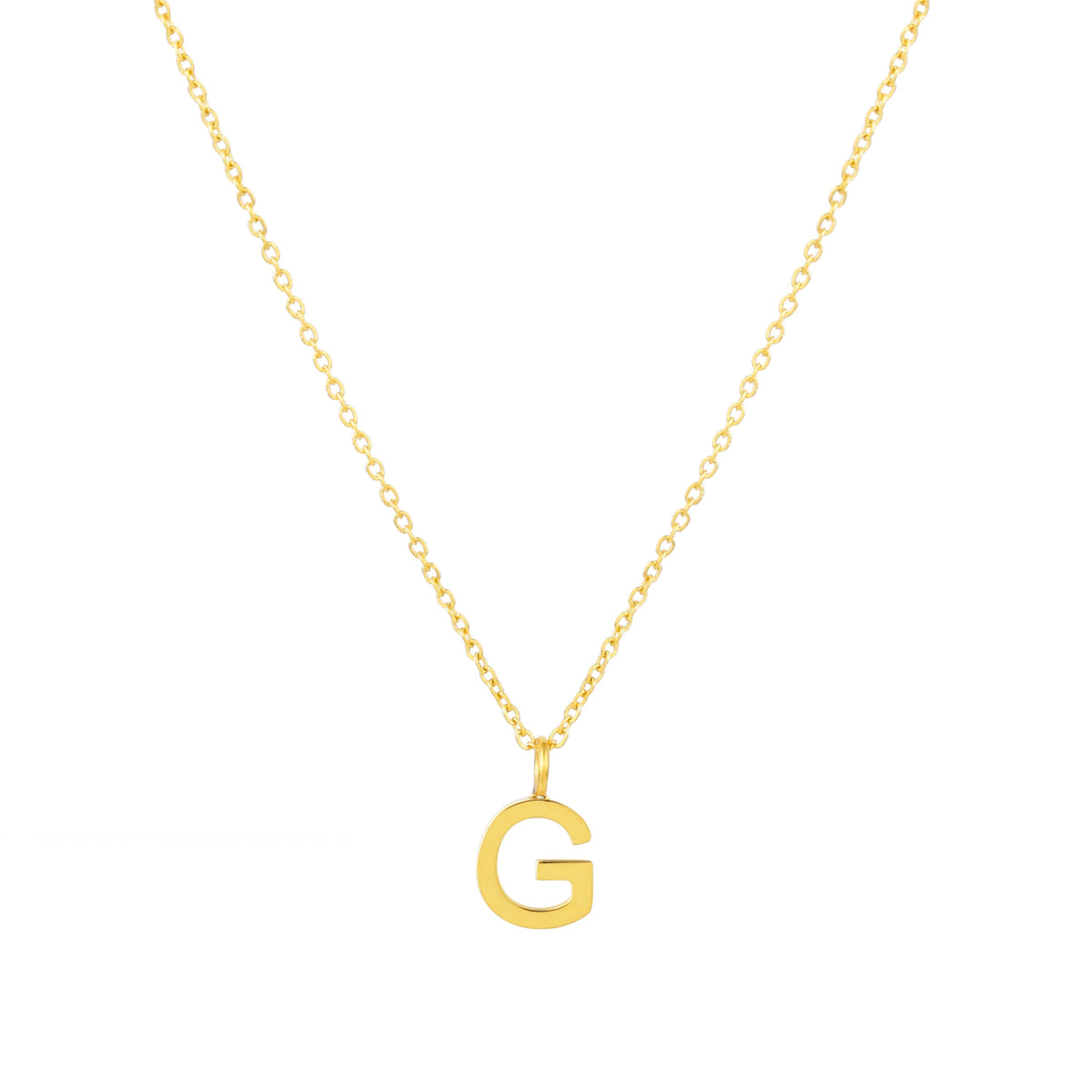 Bruce & Co Initial Letter Pendant Necklace, A–Z, 45 cm