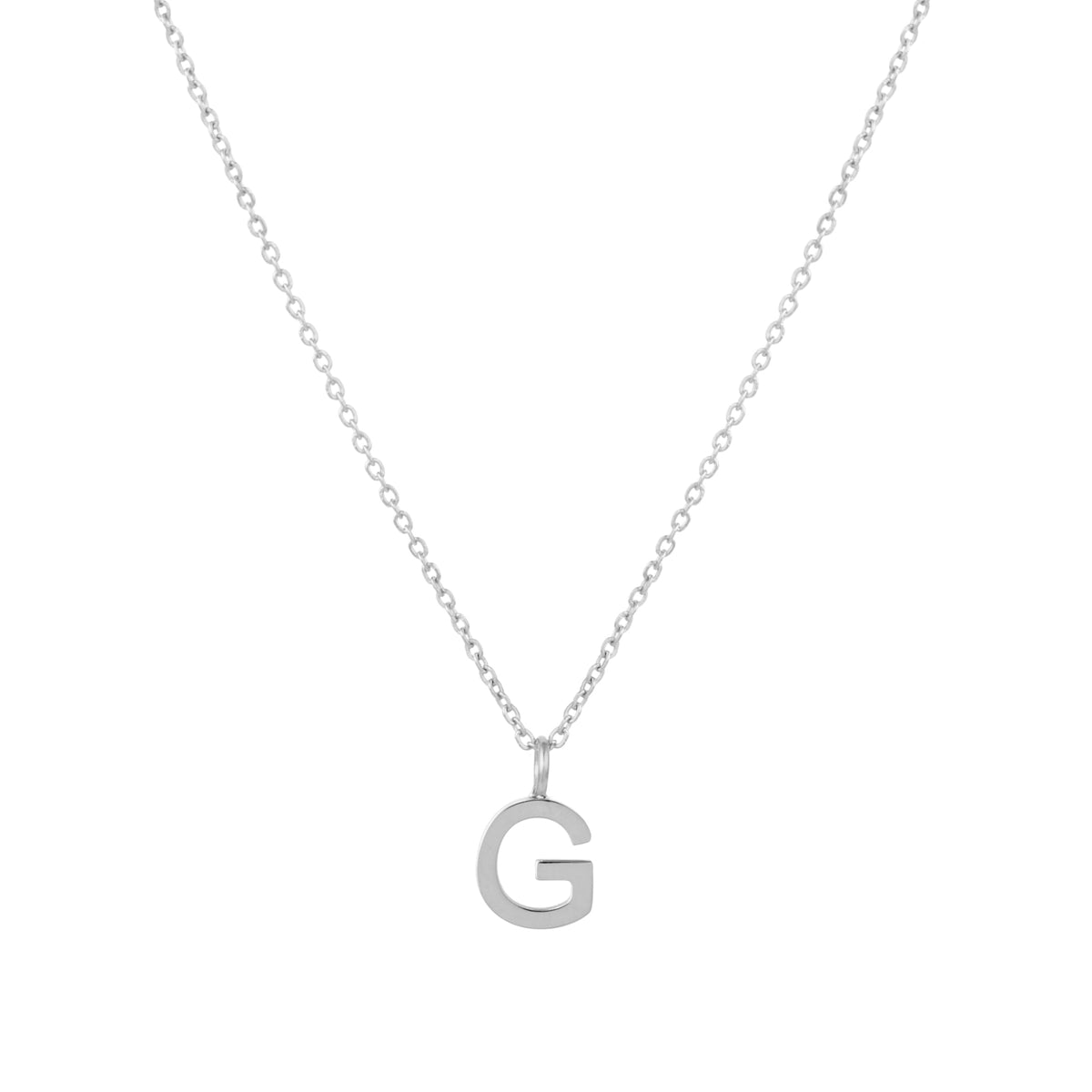 Bruce & Co Initial Letter Pendant Necklace, A–Z, 45 cm