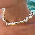 Bruce & Co Sunseeker – Irregular Freshwater Pearl Choker, 36–41 cm