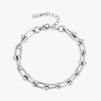 Bruce & Co Island Links – Paperclip Link Bracelet, Steel