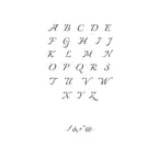 Bruce & Co One-Initial Crystal Ring