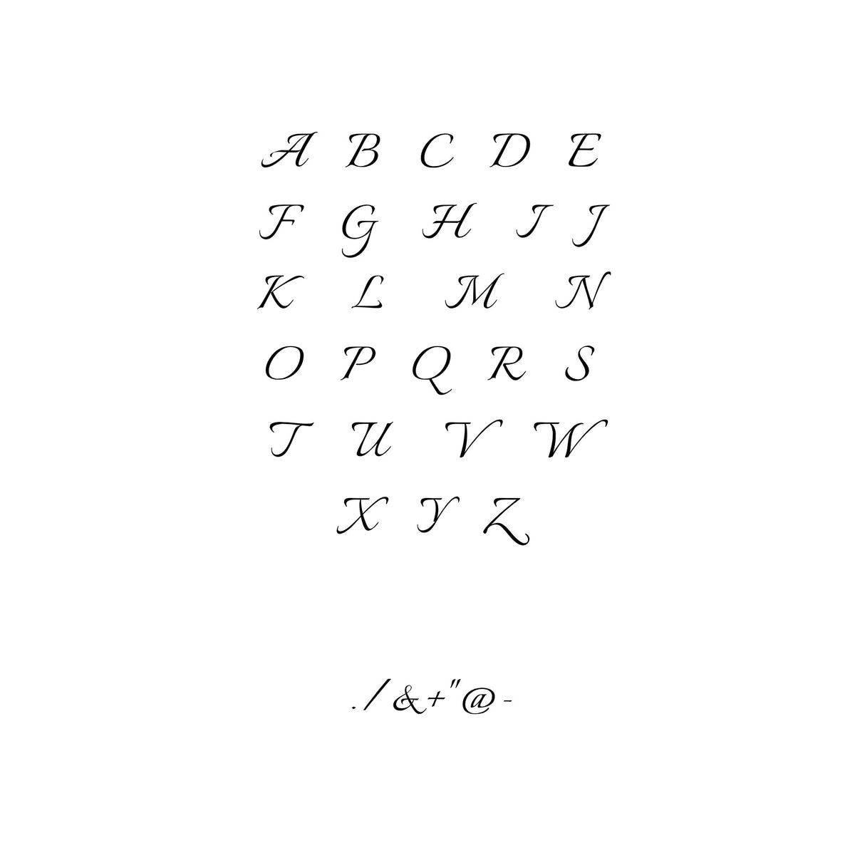 Bruce & Co One-Initial Crystal Ring