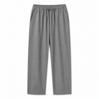 Ivemont grey men's linen trousers, front studio view
