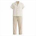 Ivevento men's textured cotton summer set – studio front