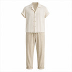 Ivevento men's textured cotton summer set – studio front
