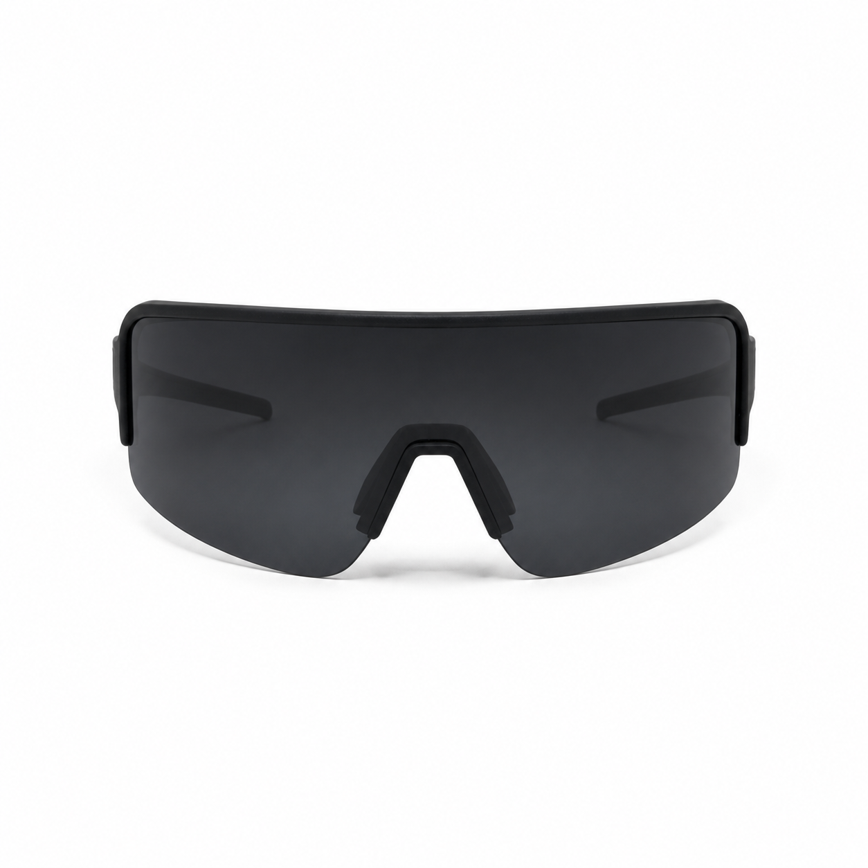JAWO Midnight Black UV400 Running & Cycling Sunglasses - white background product view 1