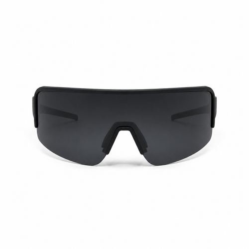 JAWO Midnight Black UV400 Running & Cycling Sunglasses - white background product view 1