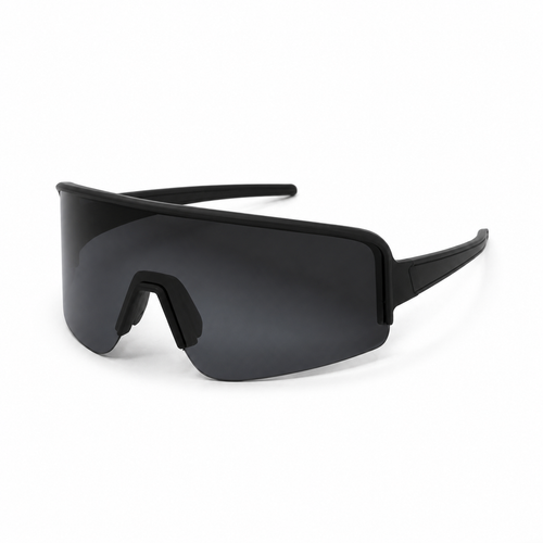 JAWO Midnight Black UV400 Running & Cycling Sunglasses - white background product view 2