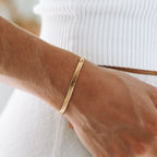 Bruce & Co Kauai – Herringbone Bracelet, 4 mm × 16 cm