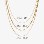 Bruce & Co Saona – Triple Layer Chain Necklace