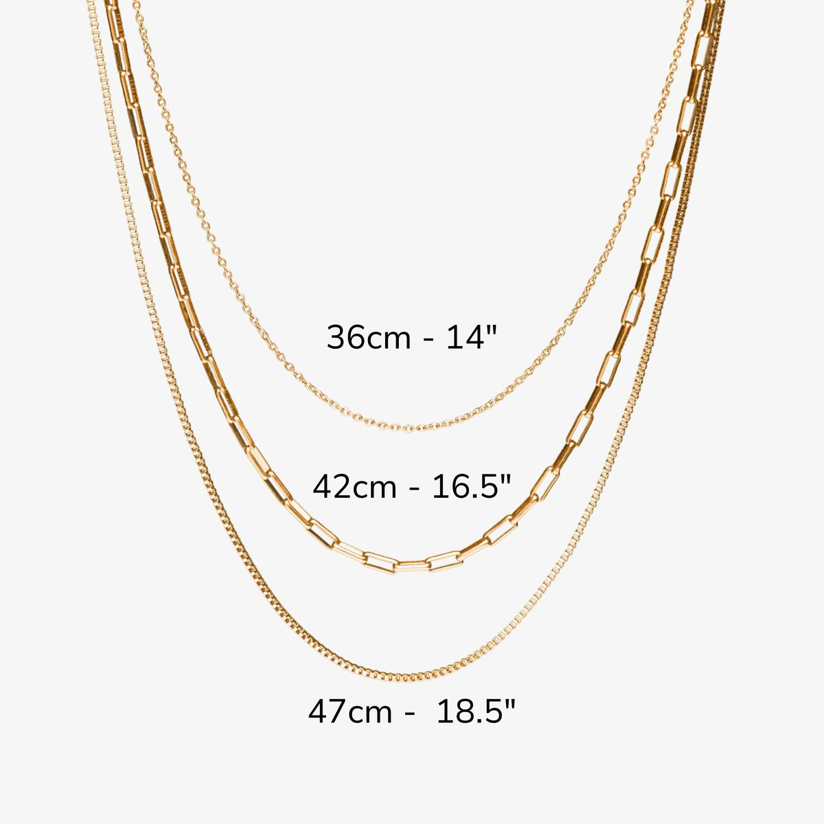 Bruce & Co Saona – Triple Layer Chain Necklace