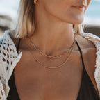 Bruce & Co Melrose – Paperclip and Snake Layered Necklace