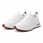 Bruce & Co Aerivo white mesh sneakers – diagonal product view