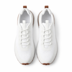 Bruce & Co Aerivo white mesh sneakers – top view